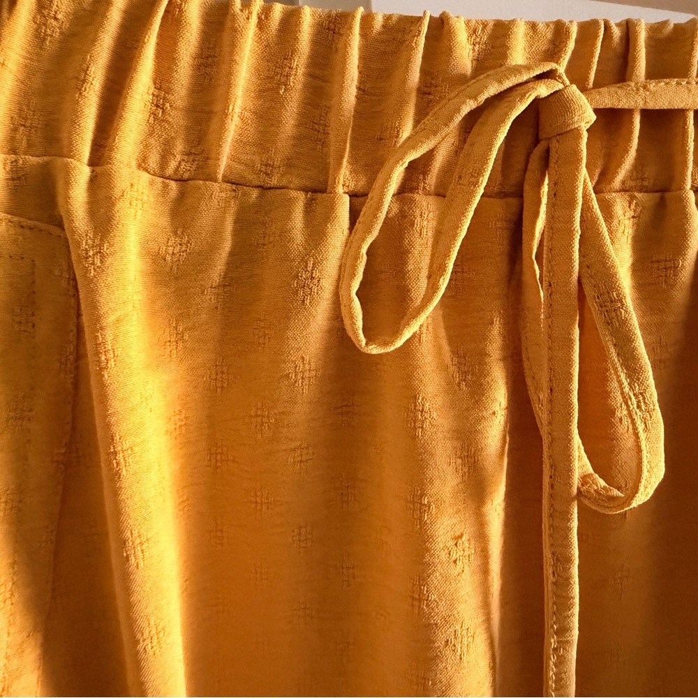 Mustard A-Line Skirt - Picture 2 of 4